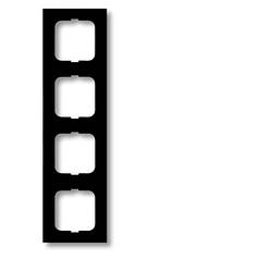 Foto van Busch-jaeger 2cka001754a4422 frame frame 4-voudig future lineair diepzwart (ral 9005), zwart
