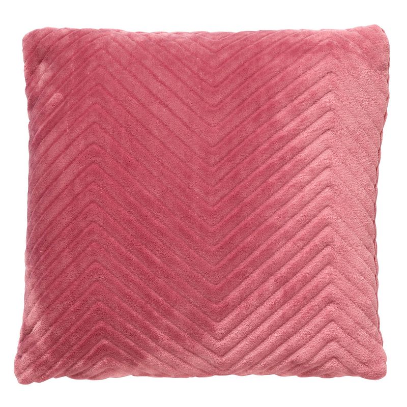 Foto van Dutch decor zico - sierkussen met patroon 45x45 cm dusty rose - roze - roze