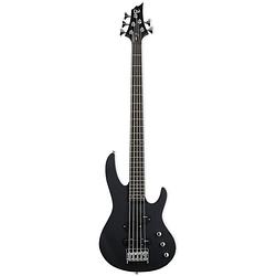 Foto van Esp ltd b-15 kit black satin 5-snarige elektrische basgitaar met gigbag