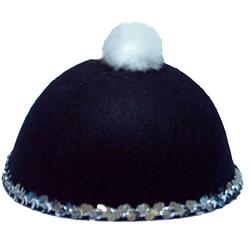 Foto van Rubie's hoed met steentjes donkerblauw unisex