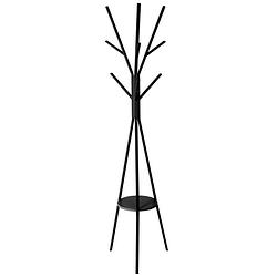Foto van 5five staande kleerhanger - kapstok 9 haken - zwart - 180 cm