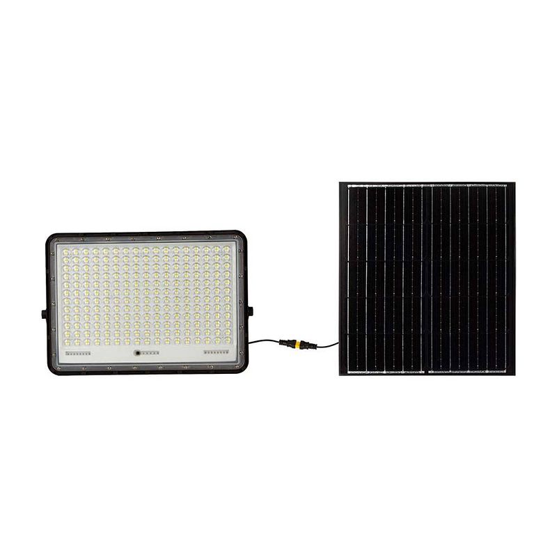 Foto van V-tac vt-240w led solar floodlight - 4000k - 20000mah - 3m kabel -