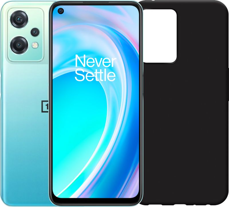 Foto van Oneplus nord ce 2 lite 128gb blauw 5g + just in case back cover zwart