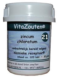 Foto van Vita reform vitazouten nr. 21 zincum chloratum muriaticum 120st