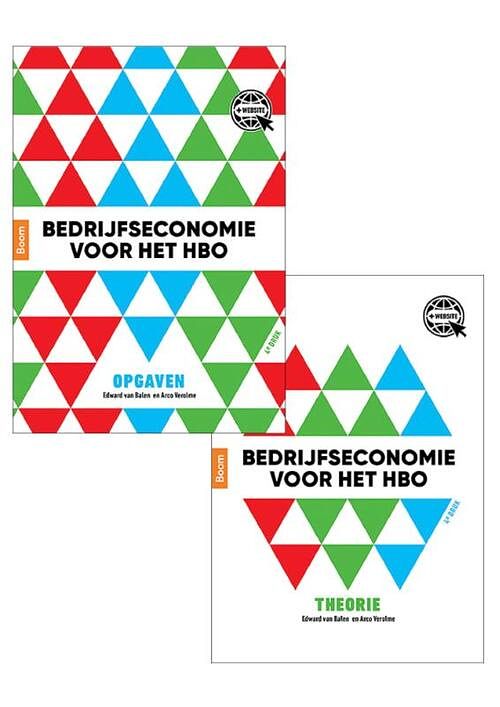 Foto van Bedrijfseconomie voor het hbo, theorie- en opgavenboek - arco verolme, edward van balen - paperback (9789024427420)