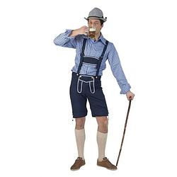 Foto van Oktoberfest tiroler blauwe broek voor heren - 56-58 (2xl/3xl) - carnavalskostuums