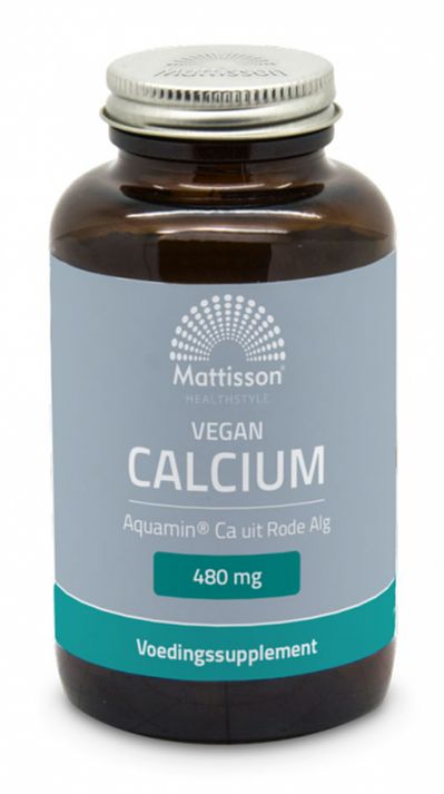 Foto van Mattisson healthstyle vegan aquamin calcium capsules