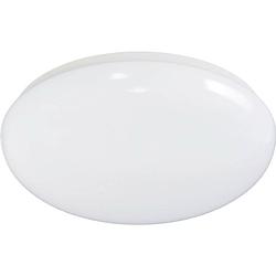 Foto van Led plafondlamp - aigi arory - opbouw rond - 24w - warm wit 3000k - mat wit - aluminium