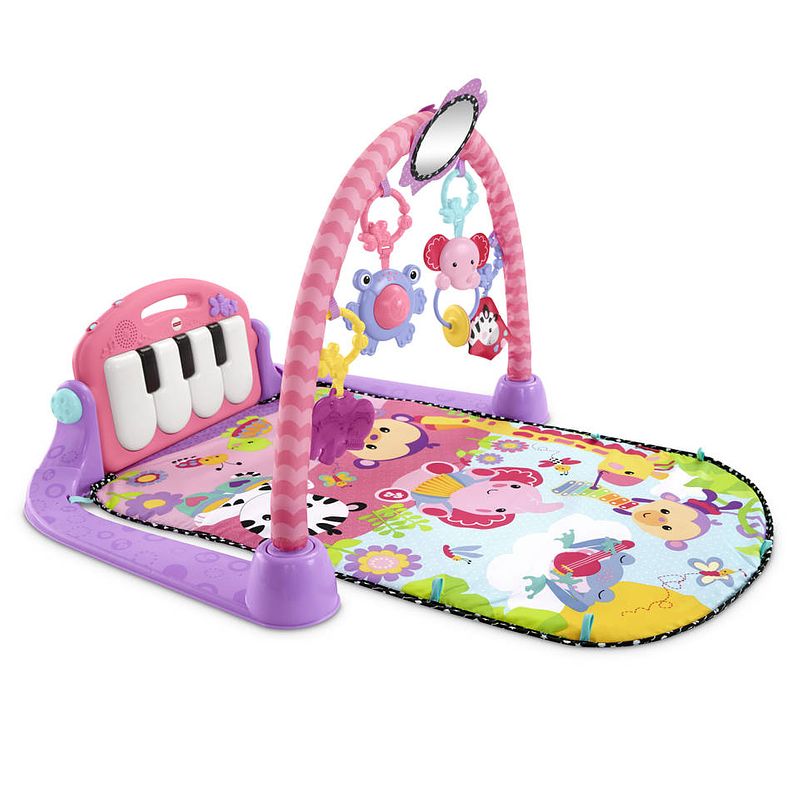 Foto van Fisher-price trappel en speel piano speelmat - roze