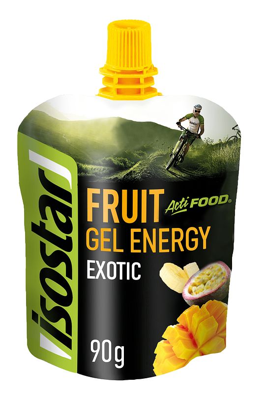 Foto van Isostar fruitgel energy actifood exotic