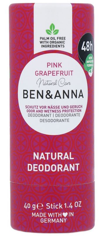 Foto van Ben & anna deodorant stick pink grapefruit