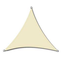 Foto van Compleet pakket: nc outdoor schaduwdoek driehoek 3.6m wit met rvs bevestigingsset en buitendoekreiniger