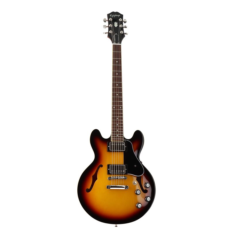 Foto van Epiphone es-339 vintage sunburst semi-akoestische gitaar