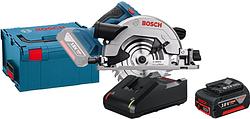 Foto van Bosch professional gks 18v-57 g + 4,0 ah gba accu en snellader