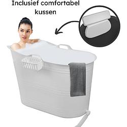 Foto van Lifebath - zitbad olivia - 330l - bath bucket - inclusief badkussen - wit