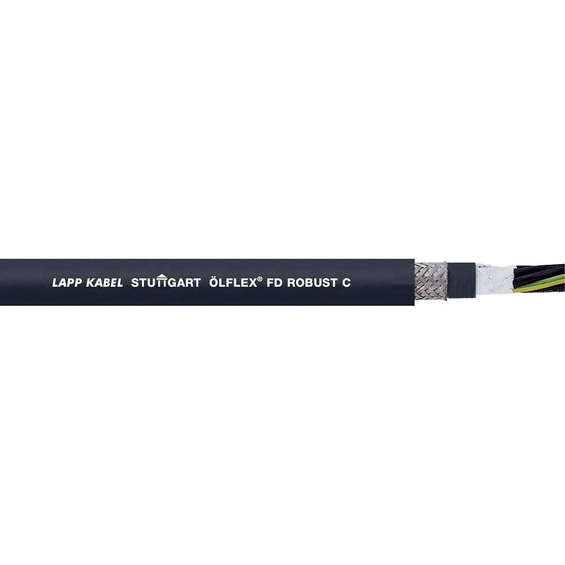 Foto van Lapp 26751-50 geleiderkettingkabel ölflex® robust fd c 4 g 6 mm² zwart 50 m