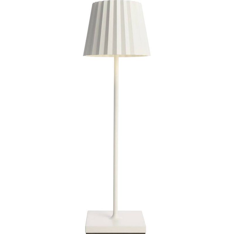 Foto van Deko light 346013 sheratan ii dim tafellamp voor buiten 2.2 w warmwit wit