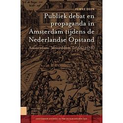 Foto van Publiek debat en propaganda in amsterdam tijdens