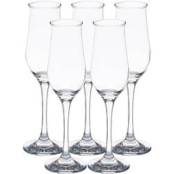 Foto van Pasabahce prosecco/champagneglazen - glas - set 18x stuks - 190 ml - champagneglazen