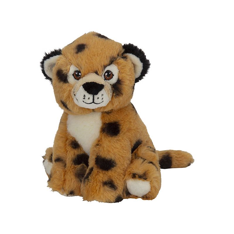 Foto van Pluche dieren knuffels cheetah/jachtluipaard van 16 cm - knuffeldier