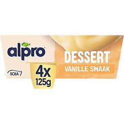 Foto van Alpro dessert vanille smaak houdbaar 4 x 125g bij jumbo