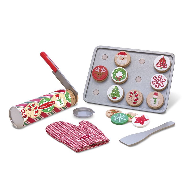 Foto van Melissa & doug houten kerstkoekjes 28-delig