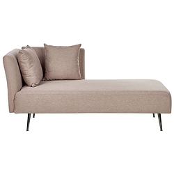 Foto van Beliani riom - chaise longue-bruin-polyester