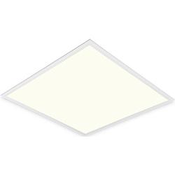 Foto van Led paneel - aigi clena - dimbaar - 60x60 natuurlijk wit 4000k - 40w inbouw vierkant - mat wit - flikkervrij