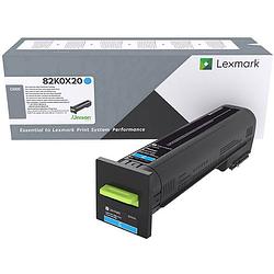 Foto van Lexmark toner cx825 82k0x20 origineel cyaan 22000 bladzijden