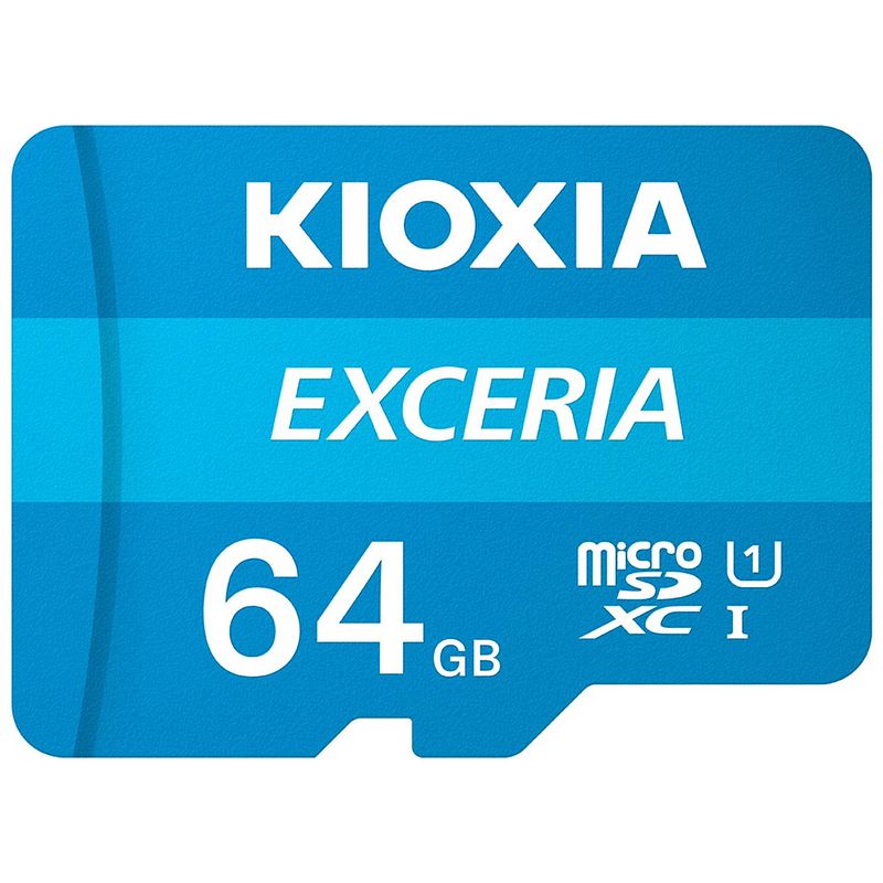Foto van Kioxia 64gb microsd class 10 geheugenkaart