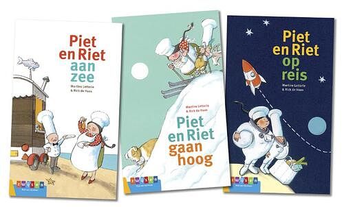 Foto van Pakket avi groeiboeken piet en riet (3 titels) - martine letterie - paperback (9789048739110)