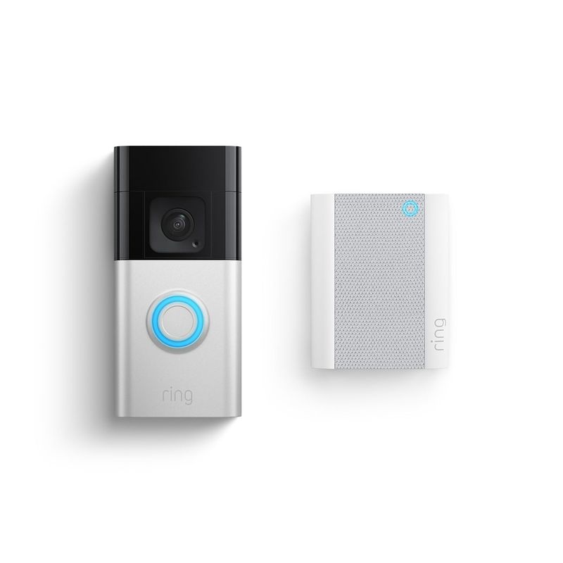 Foto van Ring battery doorbell plus+chime slimme deurbel zwart