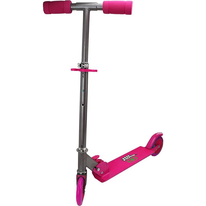 Foto van No fear kinderstep scooter stuntstep meisjes voetrem roze