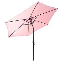 Foto van Goodvibes - kantelbare stalen parasol, 300 cm, roze pastel