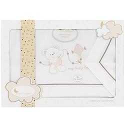 Foto van Interbaby beddengoed my baby love 106 x 82 cm beige 3-delig