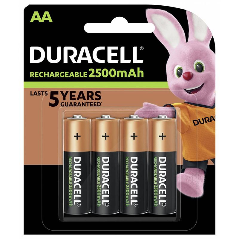 Foto van Duracell aa oplaadbare batterijen - 4 stuks