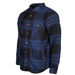 Foto van Jervis padded flannel shirt heren blauw/zwart maat 3xl