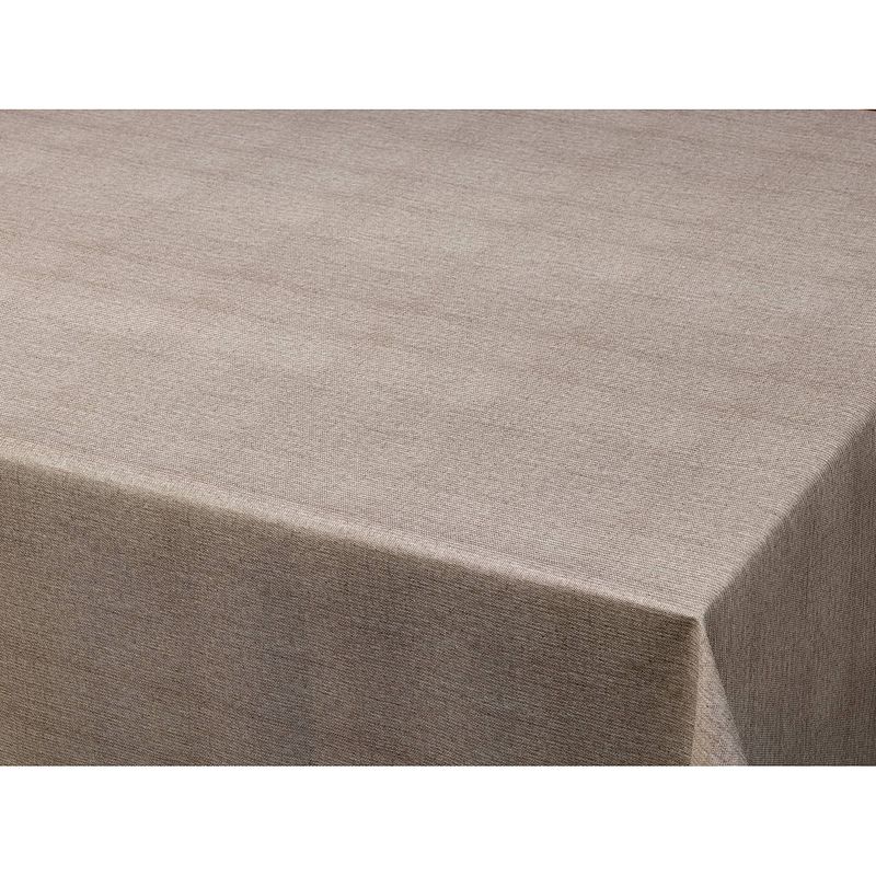 Foto van Tafelzeil/tafelkleed gemeleerd taupe look 140 x 250 cm - tafelzeilen