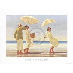 Foto van Jack vettriano - the picnic party kunstdruk 80x60cm