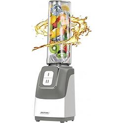 Foto van Mpm - blender inclusief 2 flessen - 350w grijs / wit - 0,6 liter - mbl-22