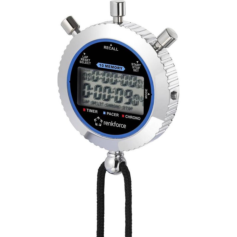 Foto van Renkforce rf-sw-200 digitale stopwatch zilver