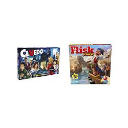 Foto van Spellenset - bordspel - 2 stuks - cluedo & risk junior