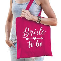 Foto van 1x bride to be vrijgezellenfeest tasje roze dames - feest boodschappentassen
