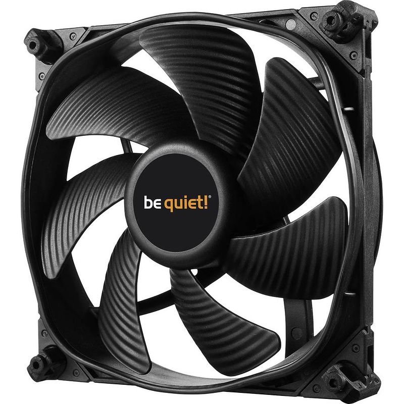 Foto van Bequiet silent wings 3 pc-ventilator zwart (b x h x d) 120 x 120 x 25 mm