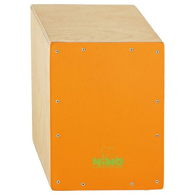 Foto van Nino percussion nino950or 13 inch cajon voor kinderen oranje