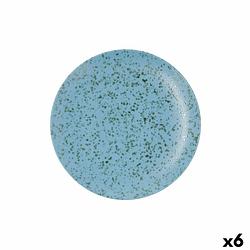 Foto van Platt tallrik ariane oxide keramisch blauw (ø 24 cm) (6 stuks)