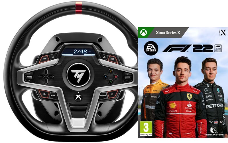 Foto van Thrustmaster t248 racestuur xbox + f1 22 xbox series x