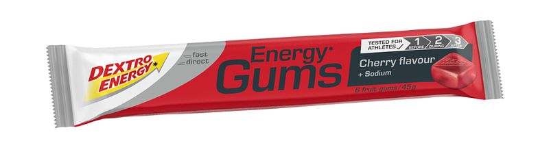 Foto van Dextro energy gums kersen + sodium