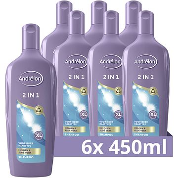 Foto van Andrelon classic shampoo & conditioner 2in1 6 x 450ml bij jumbo