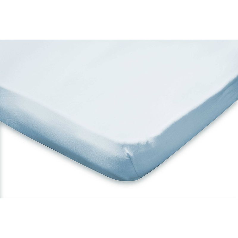 Foto van Elegance topper hoeslaken jersey katoen stretch - licht blauw 120/130/140x200cm